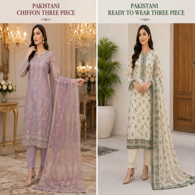 Pakistani Ready to Wear Three Piece
